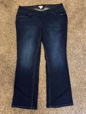 Dark Blue Women's Stretch Bootcut Jeans - Maurices